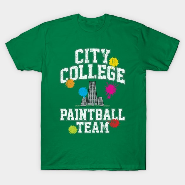 City College Paintball Team (Variant) T-Shirt by huckblade